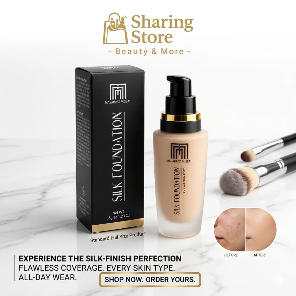 Masarrat Misbah Silk Foundation – Flawless Long-Lasting Coverage