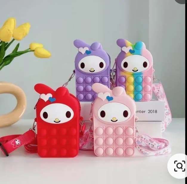 Red Pop-it Purse for Girls 1-5 Years