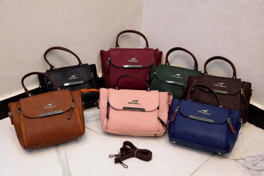Green Leather Crossbody Bag for Women with Adjustable Strap