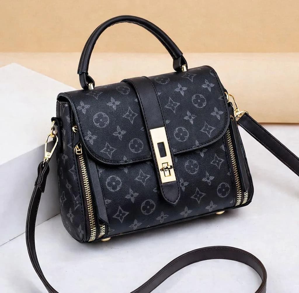 Stylish Crossbody Bag for Girls with Monogram Pattern
