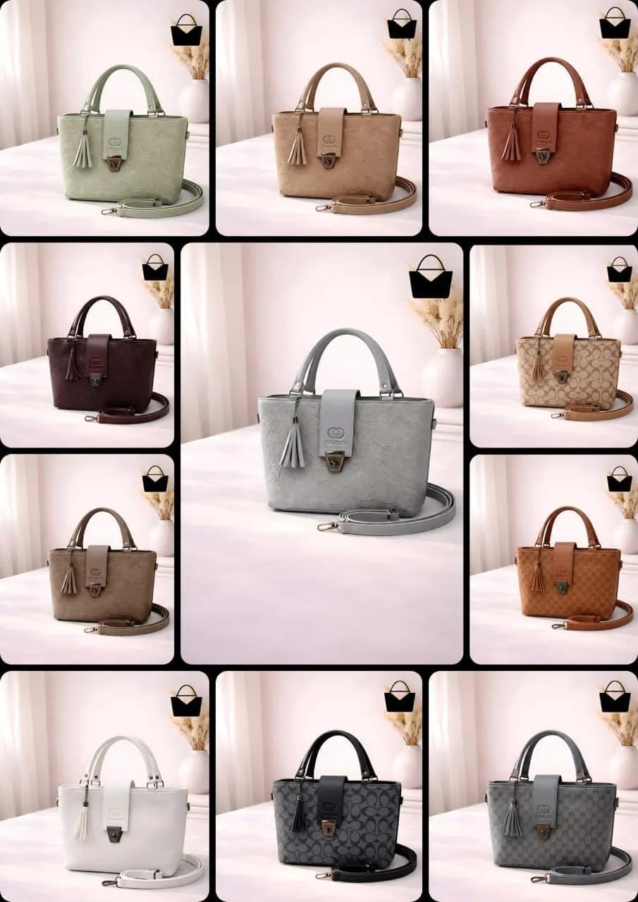 Brown GG Logo Handbag with Strap for Women