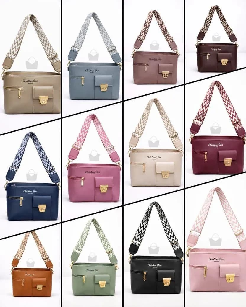 Maroon Leather Shoulder Bag for Women