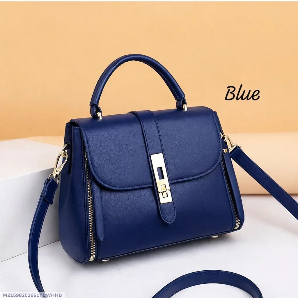 Women's Leather Plain Shoulder Bag