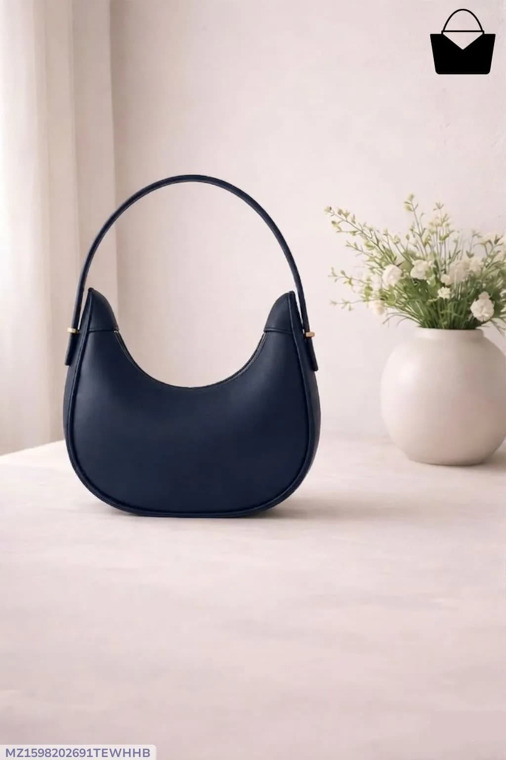 Women's Leather Plain Shoulder Bag