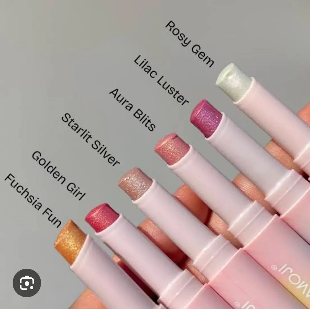 Matte & Glitter Lipstick Set 6 Pcs Multicolor