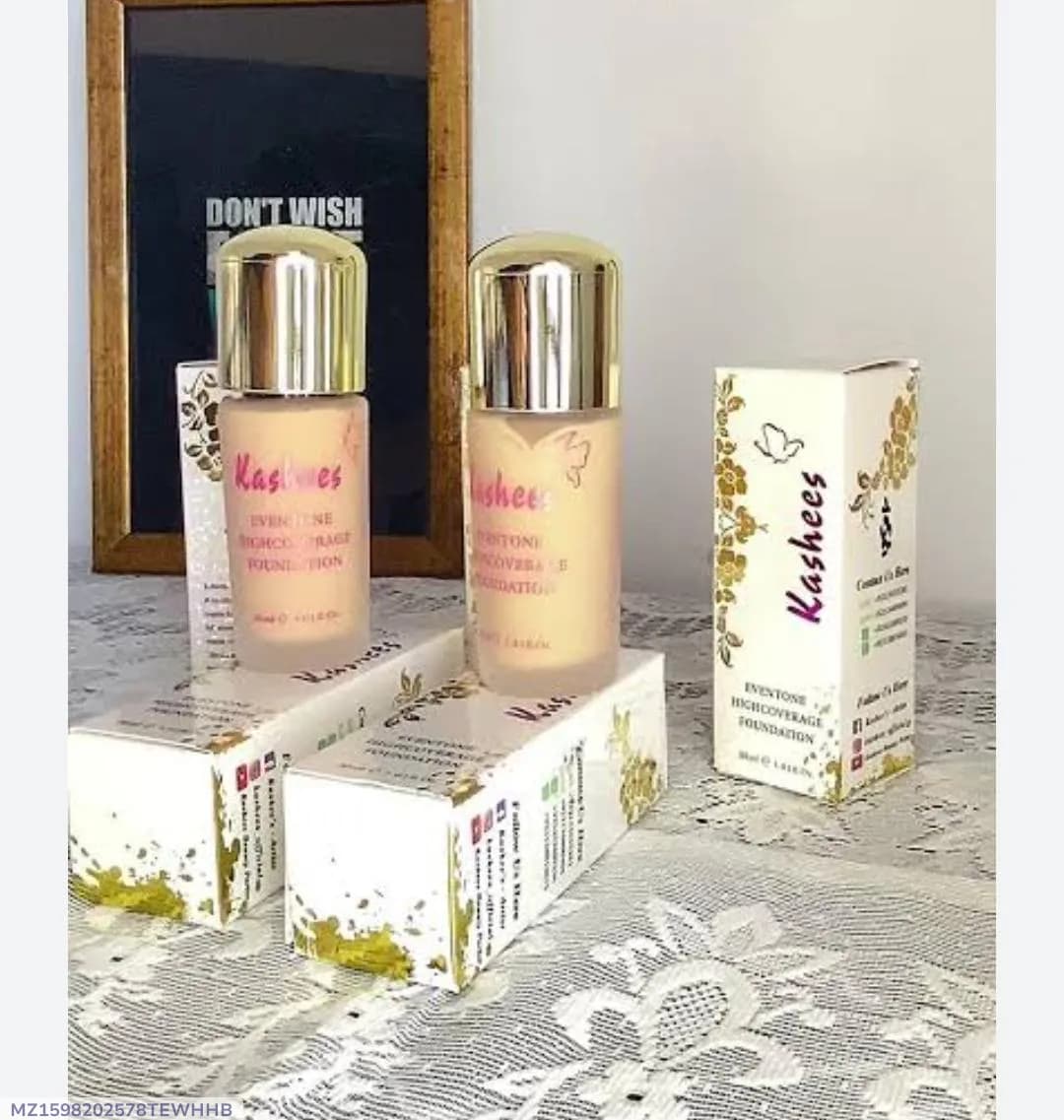 Kashees High Coverage Liquid Foundation Multicolor Shades