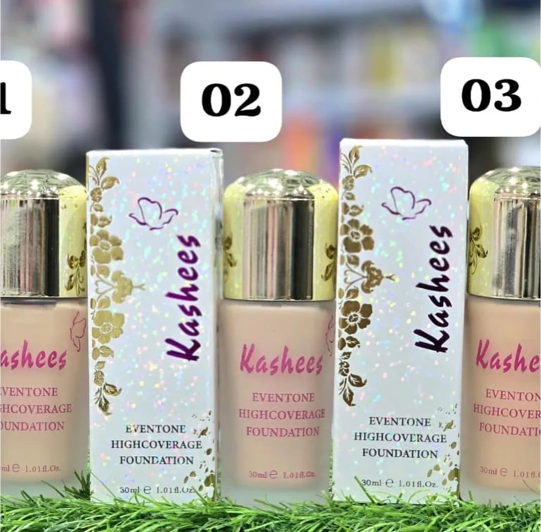 Kashees High Coverage Liquid Foundation Multicolor Shades