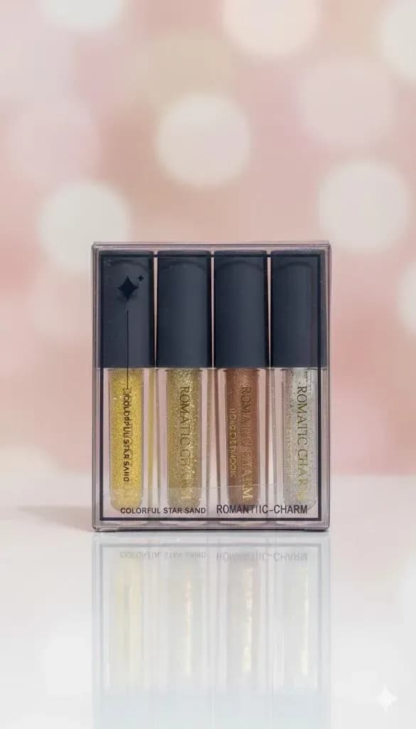 4Pcs Waterproof Glitter Eyeliner Set
