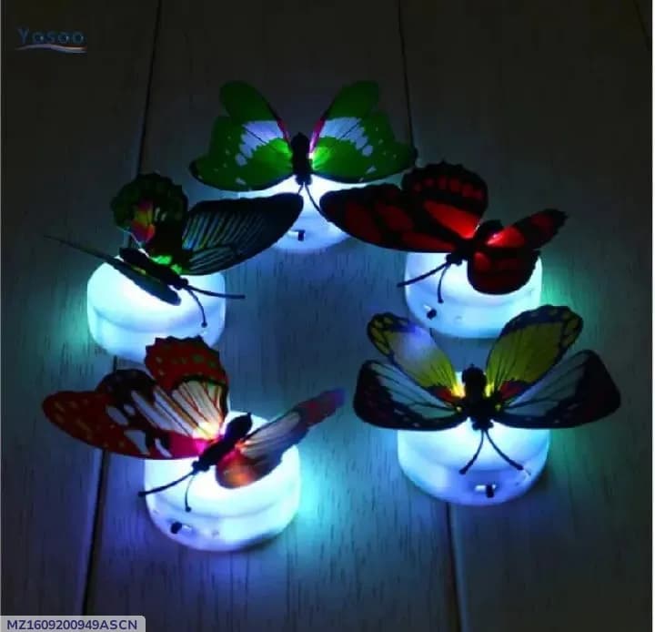 LED Butterfly Wall Decor Turquoise 1Pc Modern Home Decor