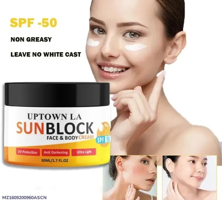 Uptown La Sunblock SPF 50 Non Greasy Cream 500ml