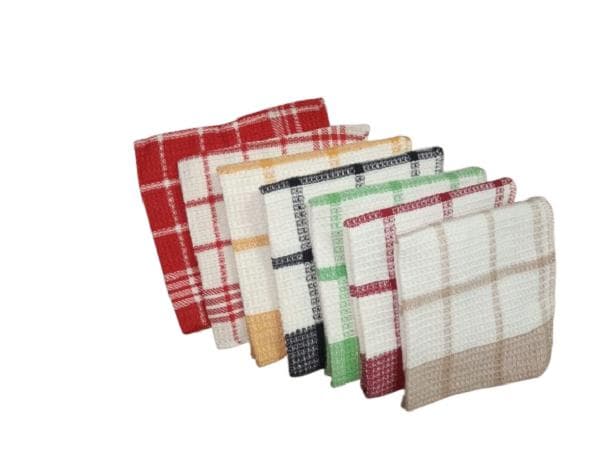 7 Pcs Cotton Dish Towels Set Multicolor Kitchen Use