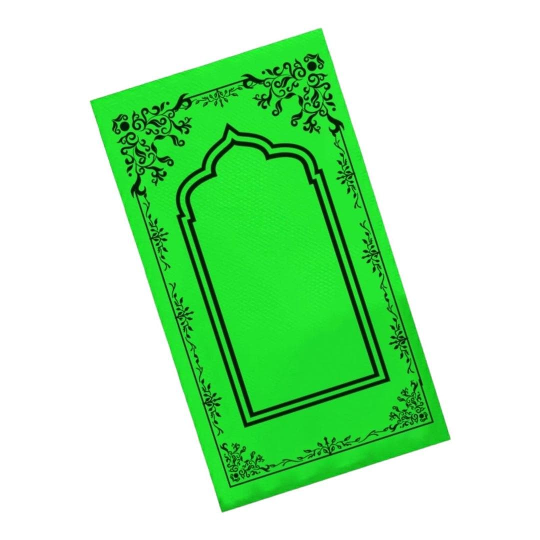 Yellow Non-Woven Prayer Mat with Travel Pouch