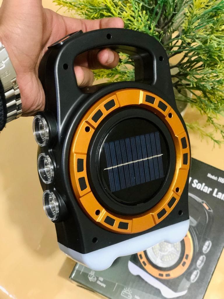 Solar Powered Lantern with USB Charging & 3 Modes