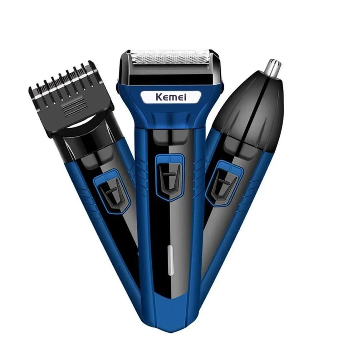 Kemei 3 in 1 Rechargeable Beard Trimmer Kit KM-6330
