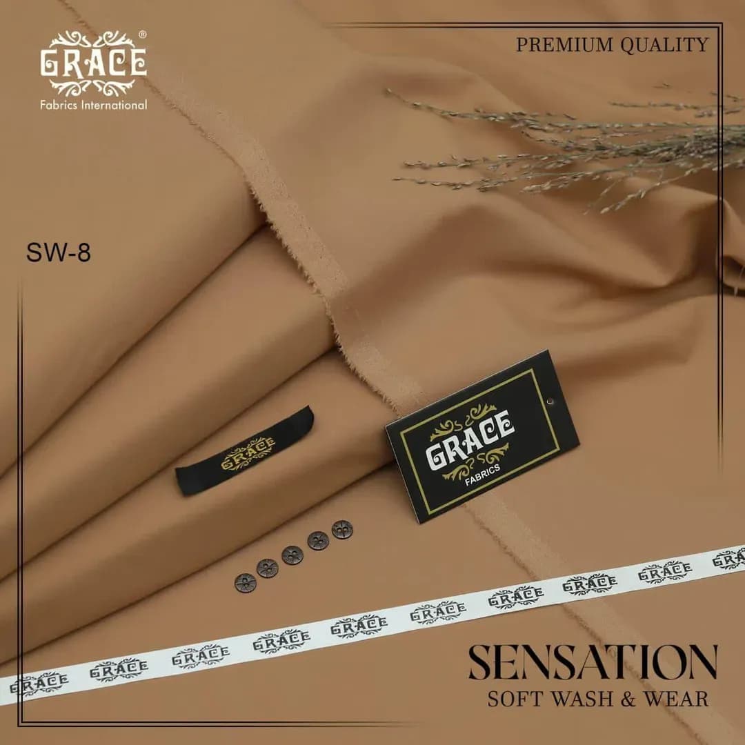 Men Wash & Wear Plain Suit Brown All Season