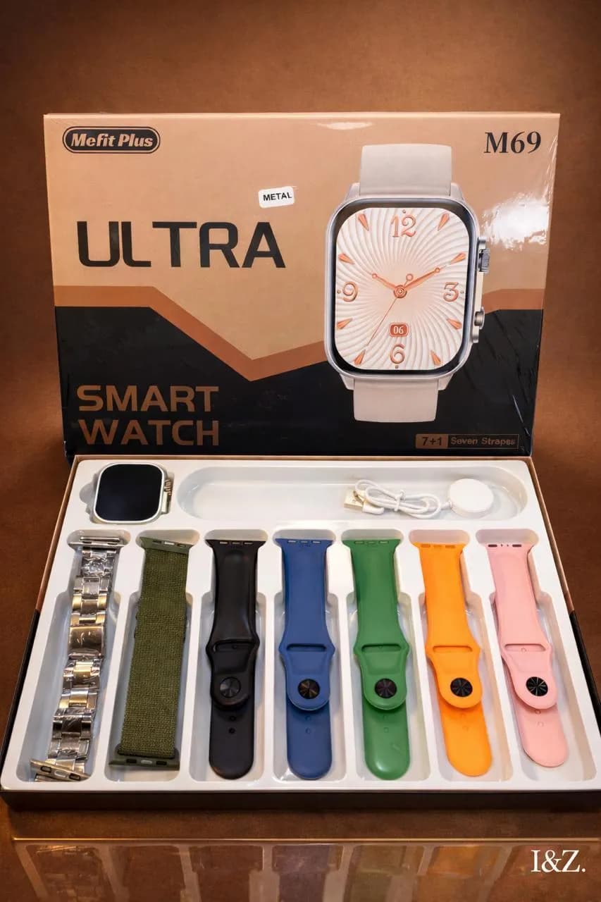MEFIT PLUS M69 Ultra Smart Watch Chain Strap 7 Colors Wireless Charger