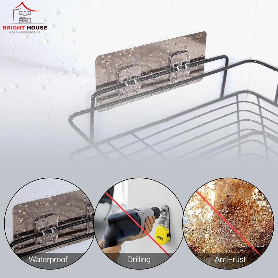 Wall-Mounted Spice & Tissue Holder Black Iron