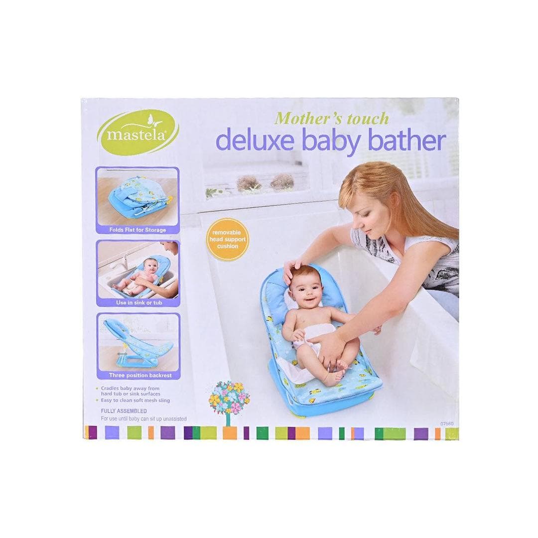 Mother's Touch Deluxe Baby Bath Mat with Head Support