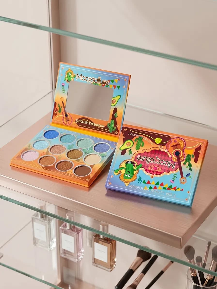 Matte & Glitter Eyeshadow Palette for Women