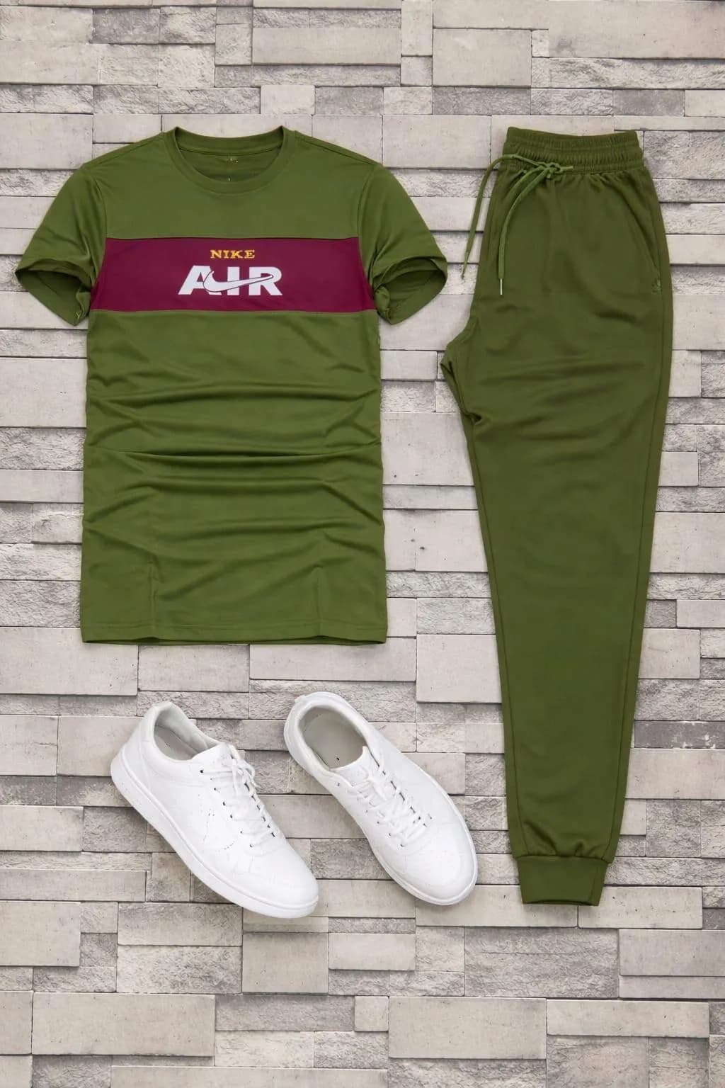 Green Printed Nike Track Suit for Men Pakistan