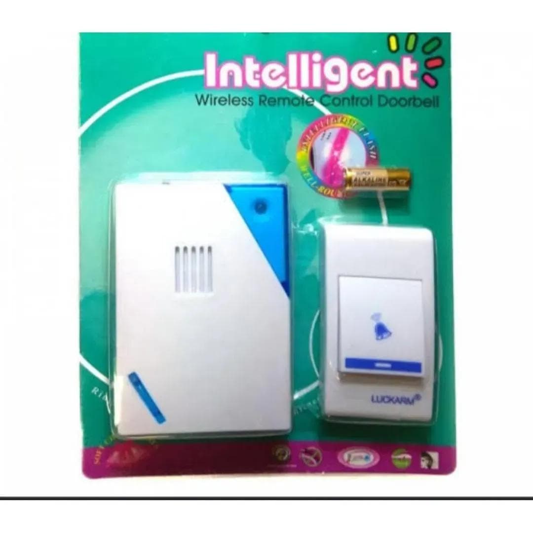 Intelligent Wireless Doorbell Remote Control White Blue