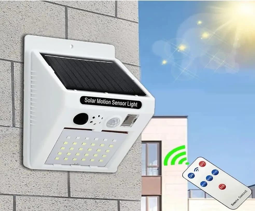 Portable Solar Alarm Lamp 8K-666 Remote Control