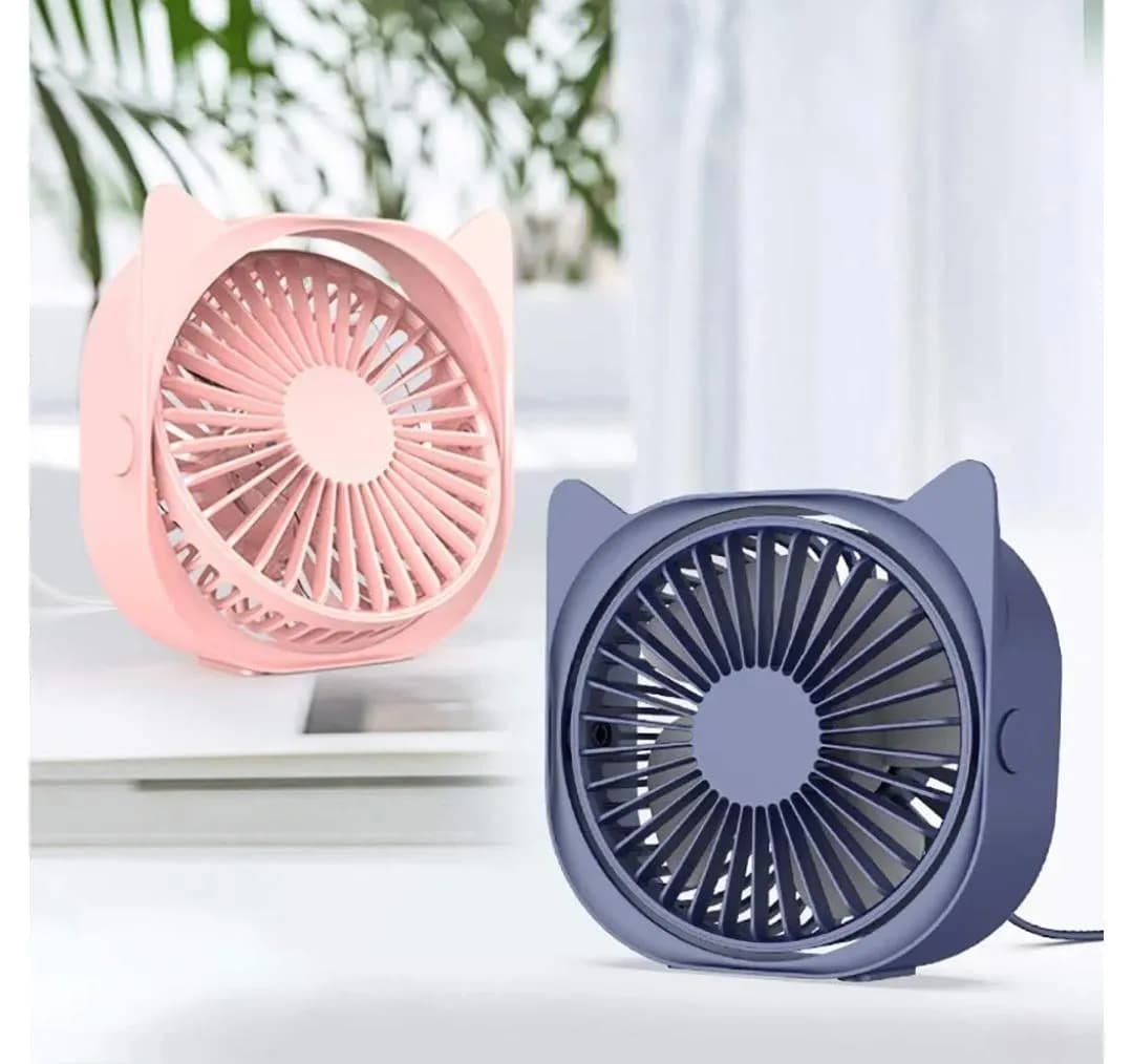 Cat Ear Fan Pink Blue Portable Small