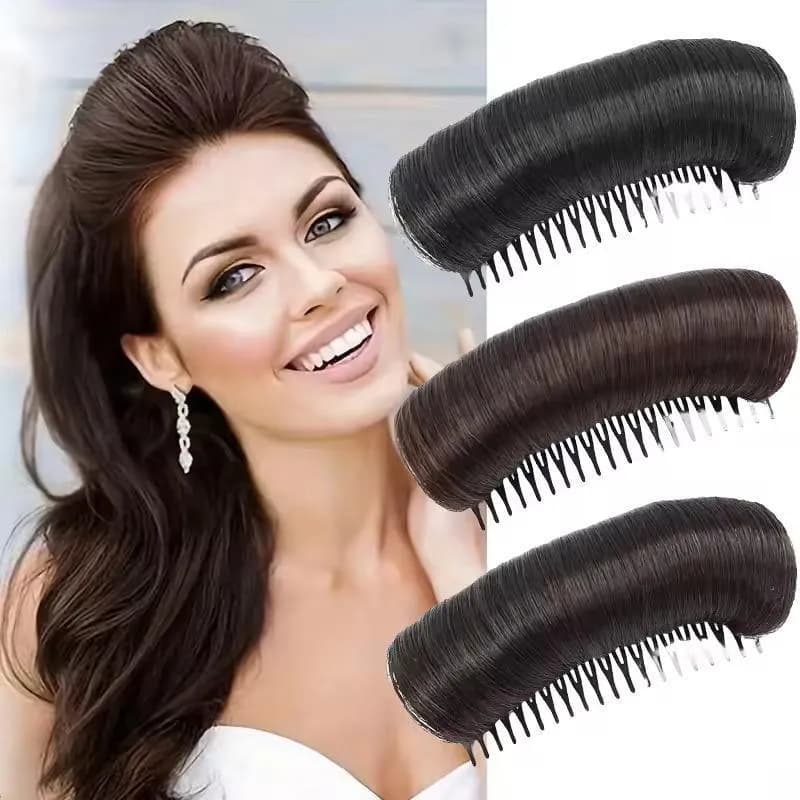 Black Synthetic Hair Volumizing Comb for Pakistani Women
