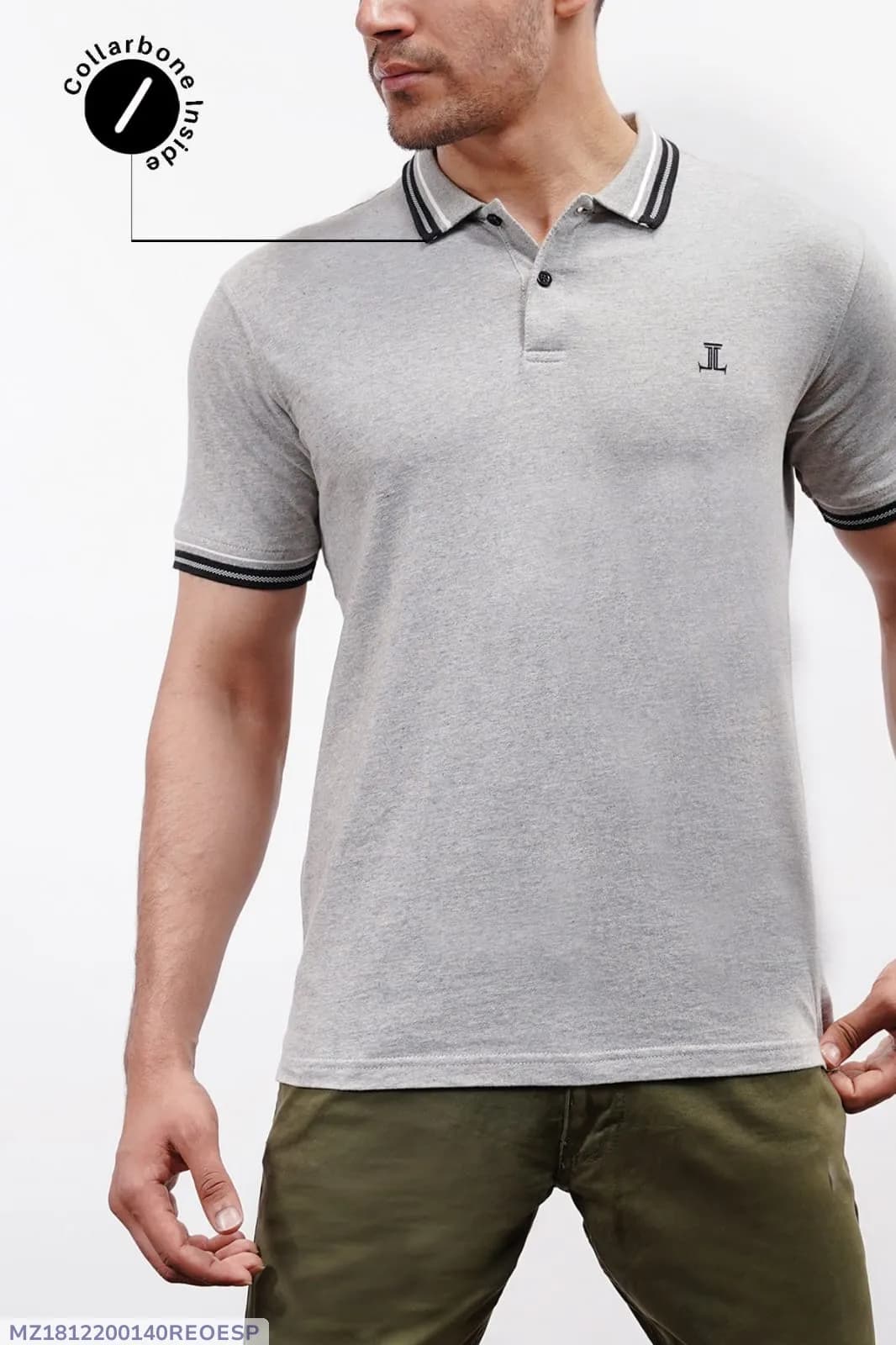 1 Pc Cotton Plain Polo Shirt
