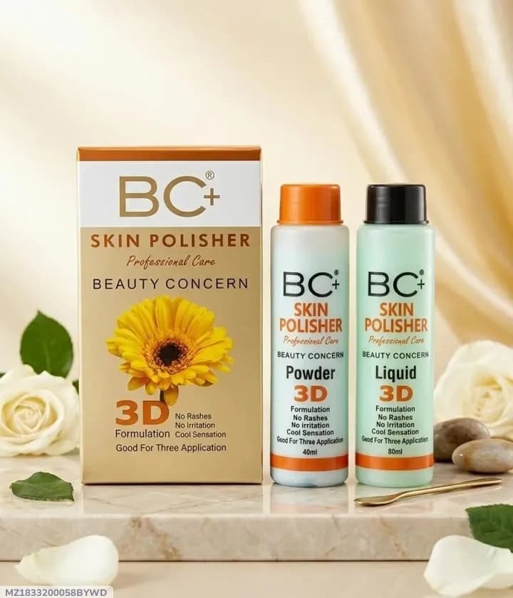 BC+ Skin Polisher 3D Whitening Brightening Exfoliator