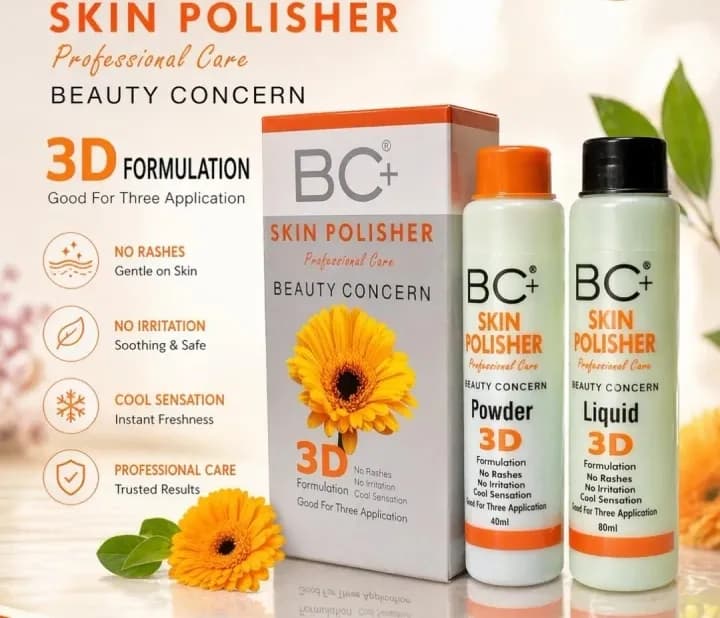 BC+ Skin Polisher 3D Whitening Brightening Exfoliator