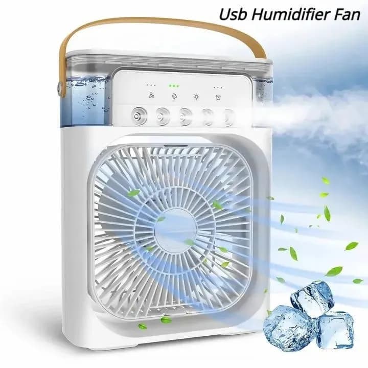 Portable USB Humidifier Fan 3 Speed Office Use