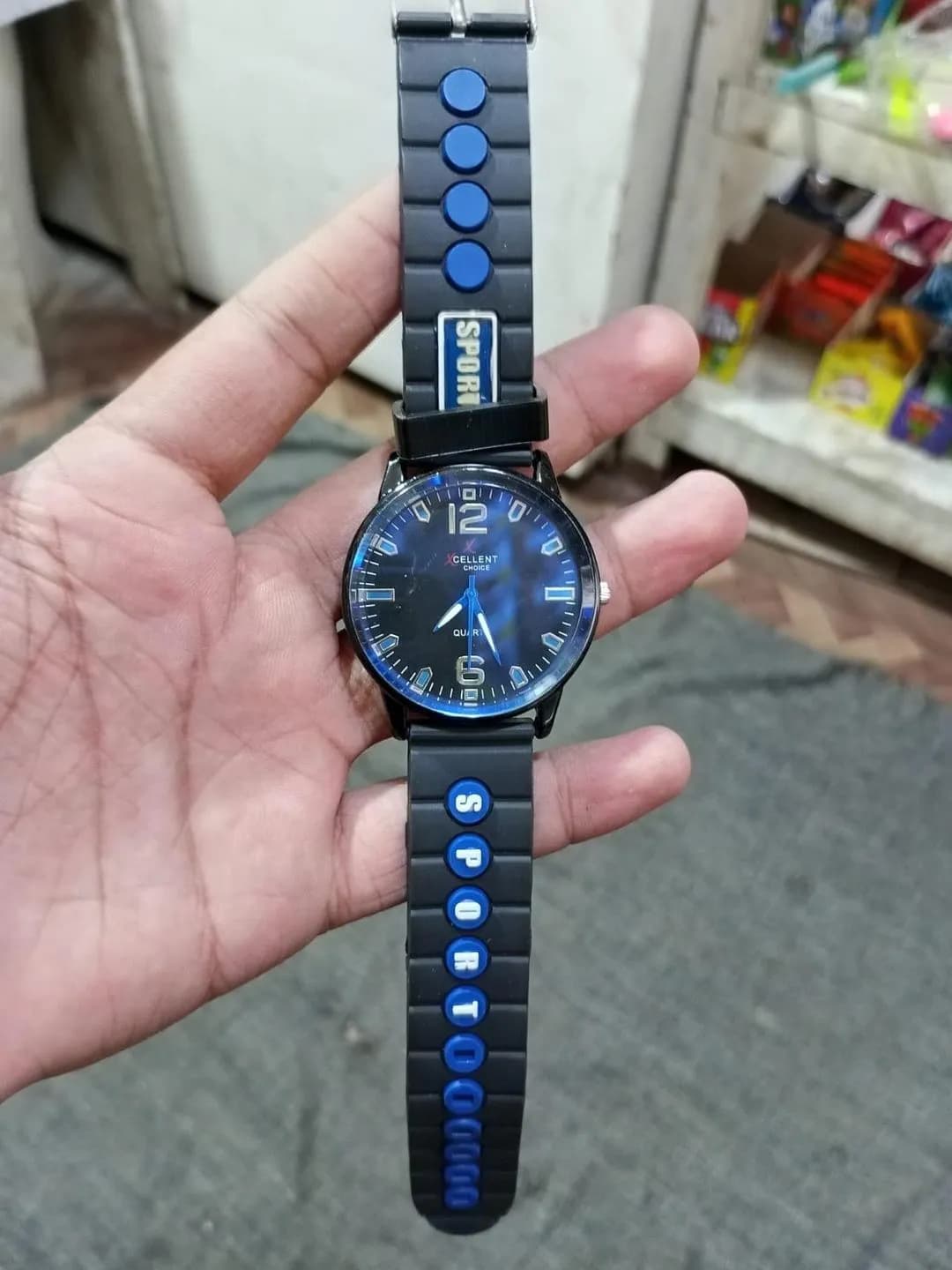 X-Cellent Choice Blue Crystal Watch for Men