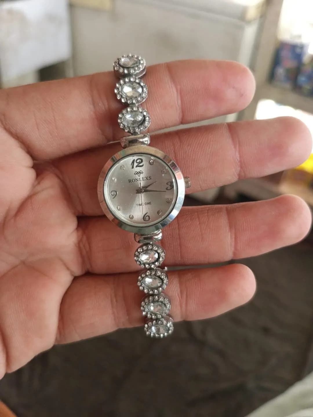 Ronlex Time One Bracelet Watch with Diamond Stones