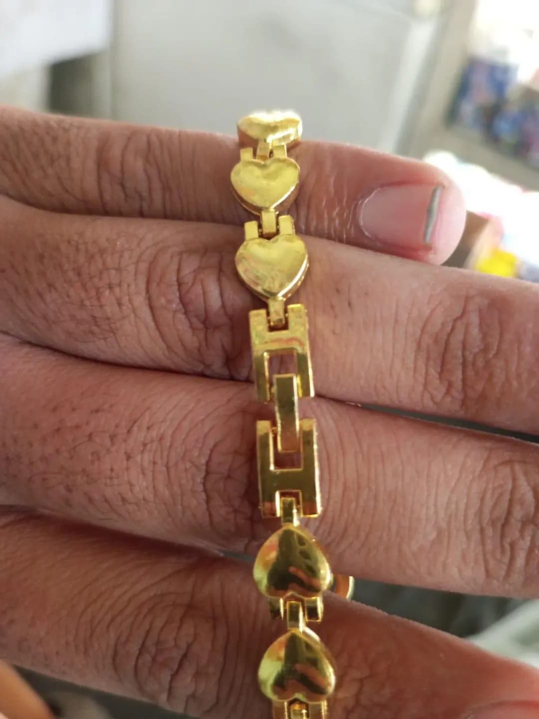 Women's Gold-Tone Teardrop Bracelet Watch