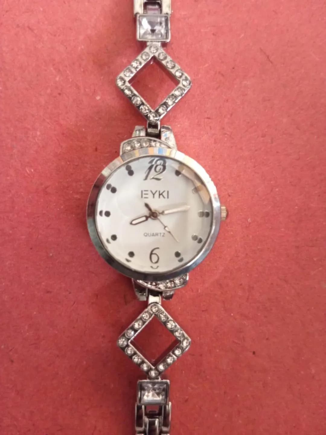 Women's Silver Diamond Bracelet Watch 6mm