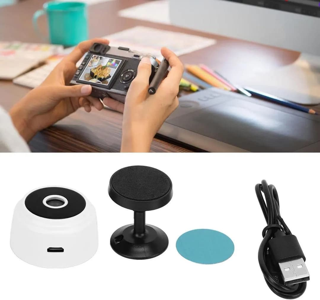 Mini Camera 1080P Magnetic Cover White
