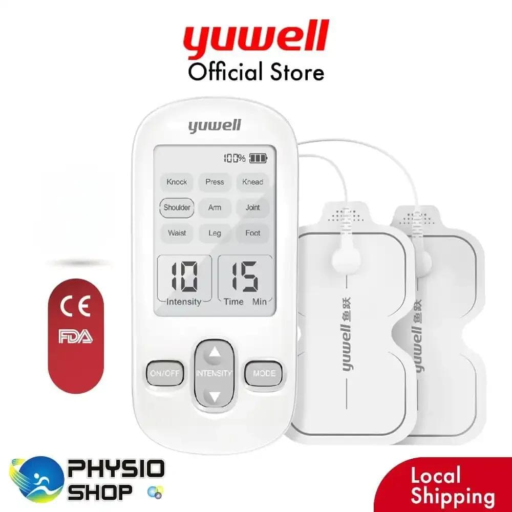 TENS Muscle Stimulator White Rechargeable 700mAh