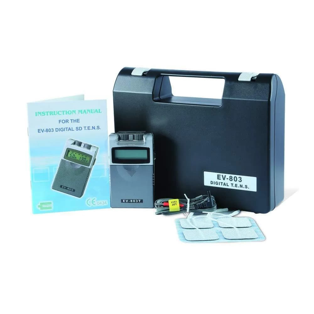 Digital TENS Pain Relief Device Black Portable