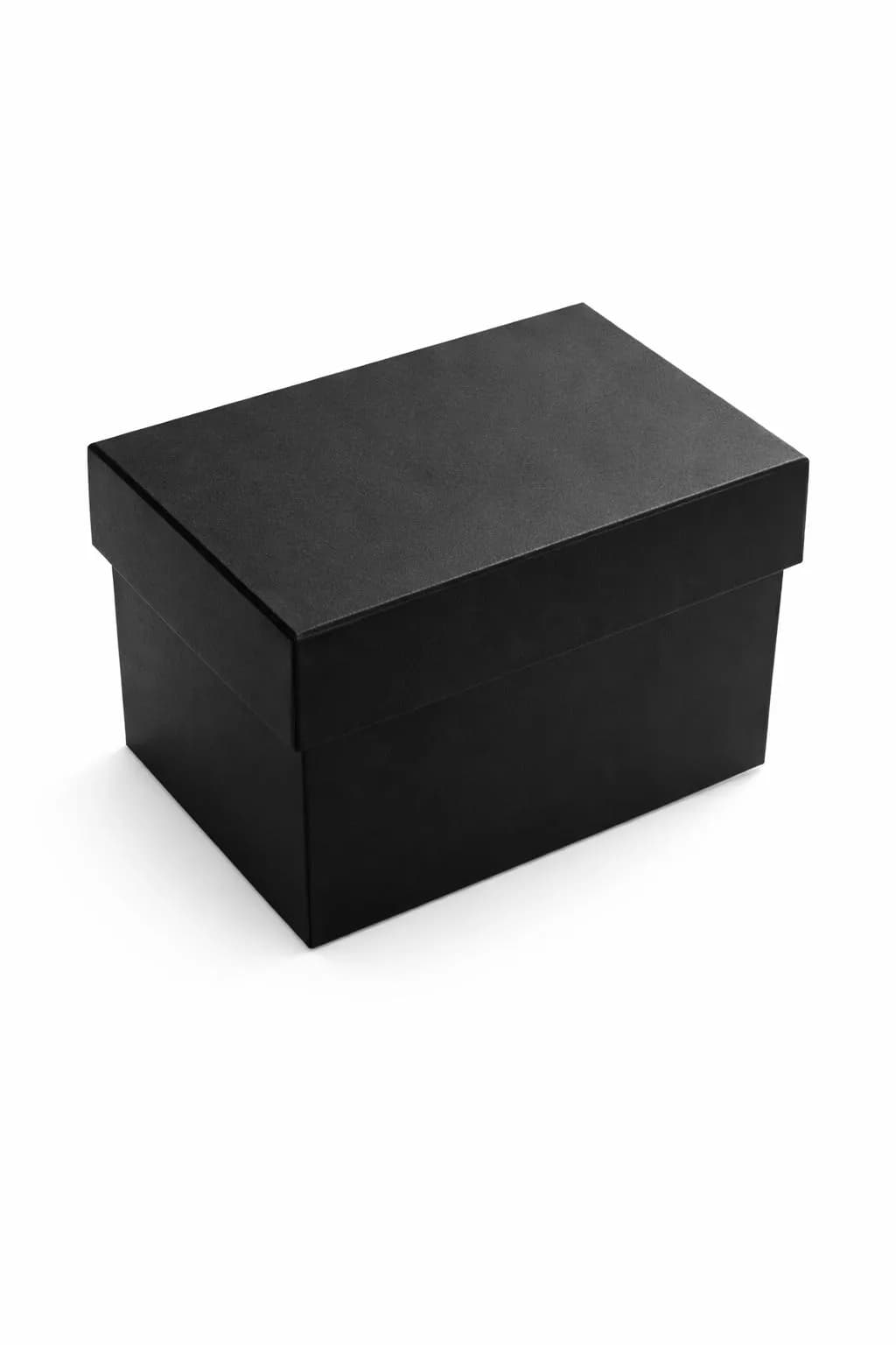 Black Square Storage Box for Home or Office