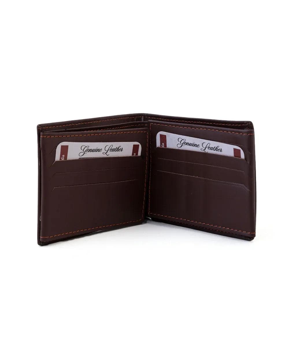 Men's Leather Wallet Brown Folded