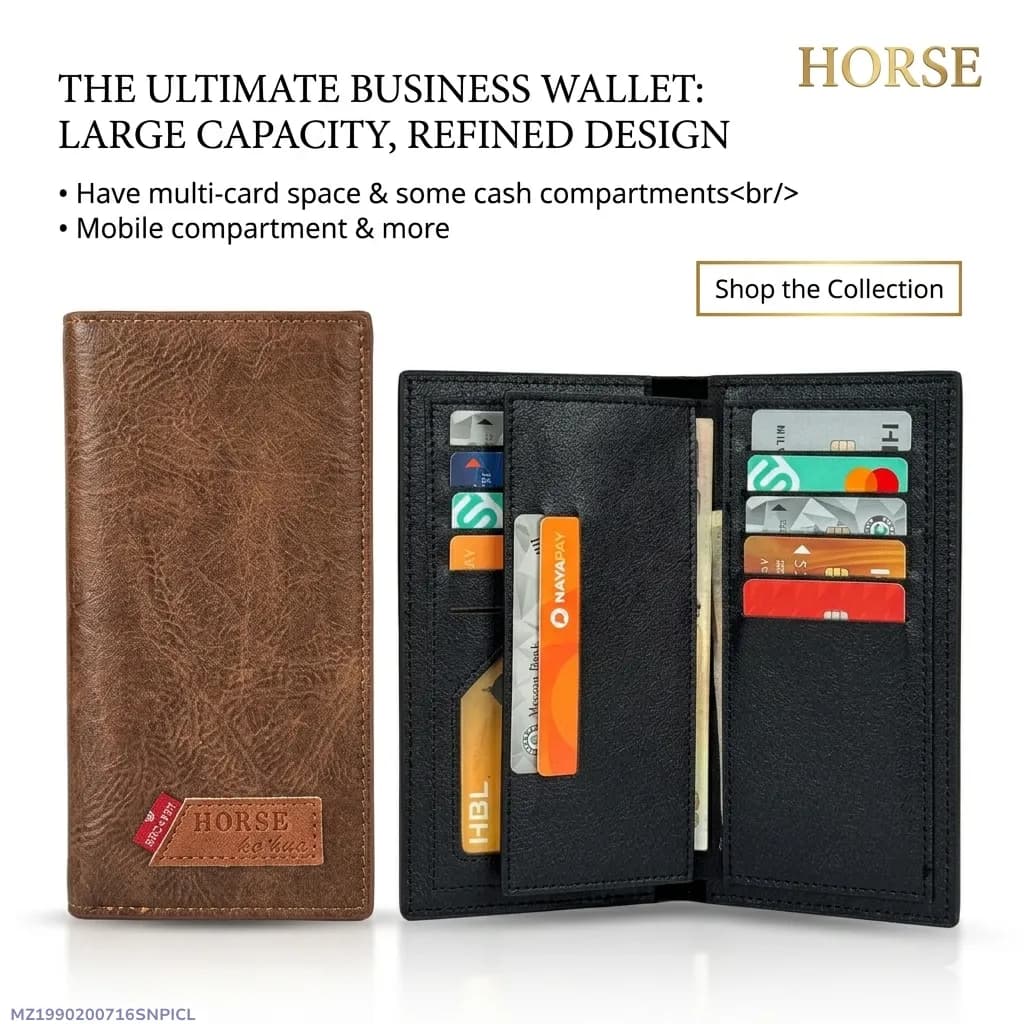 UrbanEdge Imported Leather Wallet Men's PU Leather Wallet