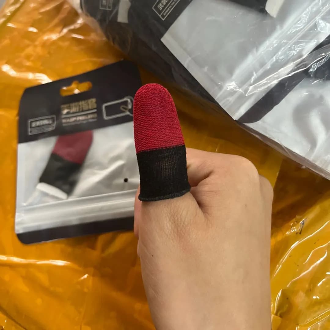 Pair of Gaming Finger Sleeves Sweat Proof Breathable Thumb Sleeves For Mobile Gaming Durable Quality Comfortable Fit