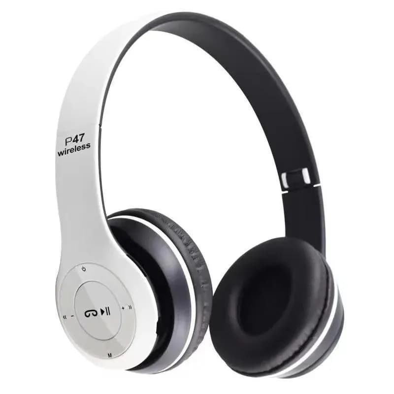 P47 Wireless Headphones Black Fast Charge Battery