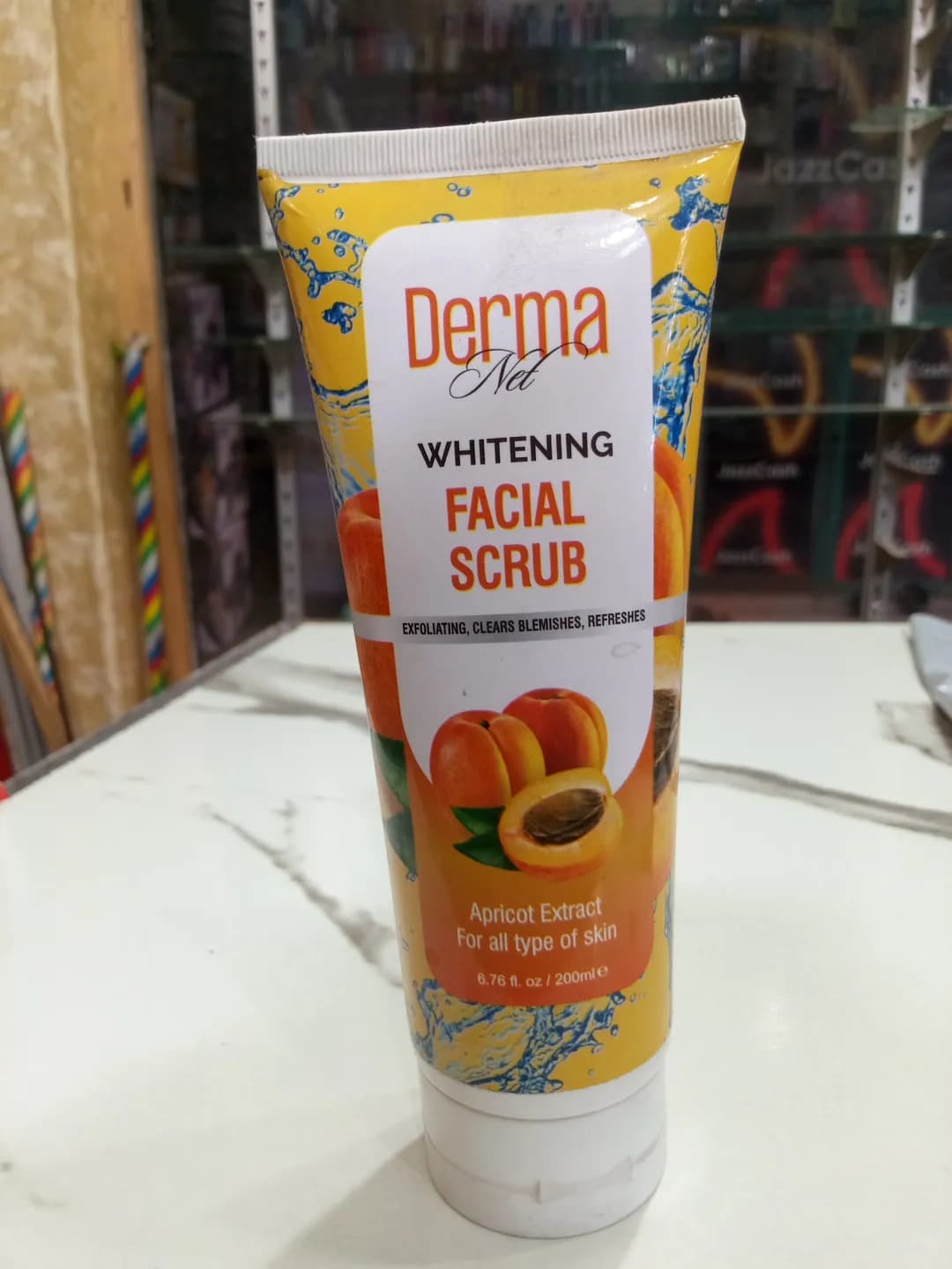 Derma Net Whitening Facial Scrub 50ml Peach