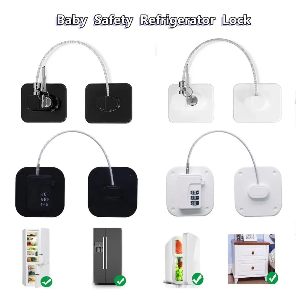 Baby Refrigerator Lock Set 4-Piece Safety Accessory