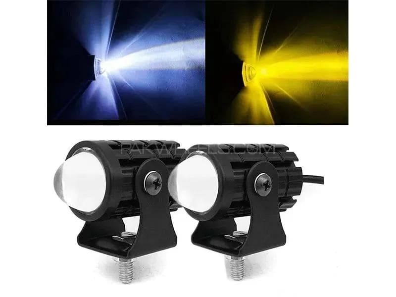 Fog Lights for Motorcycles Black Plastic 3.9CM