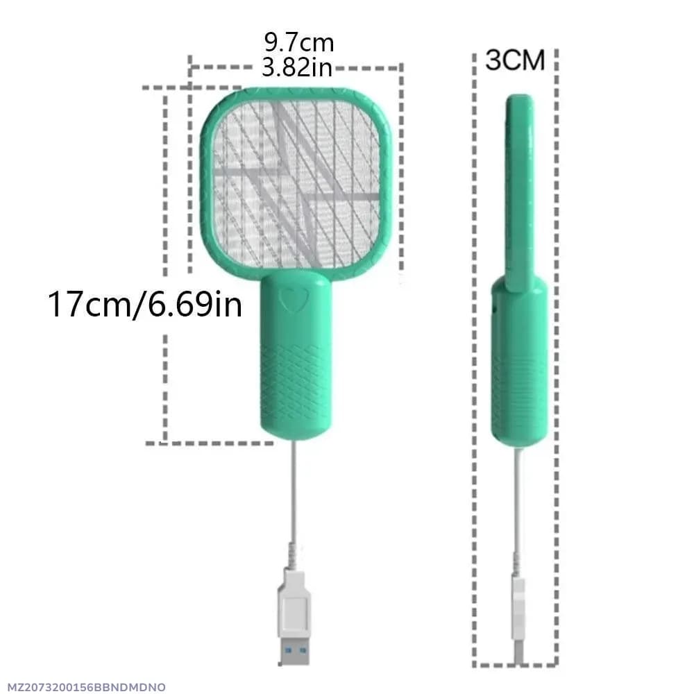 Electric Mosquito Swatter Green 3cm Portable