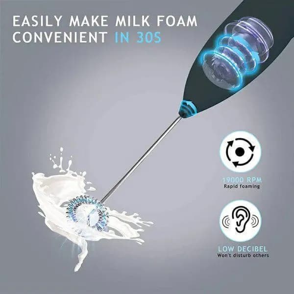 Stainless Steel Coffee Beater for Milk Foam in 30s