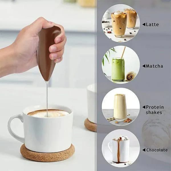 Stainless Steel Coffee Beater for Milk Foam in 30s